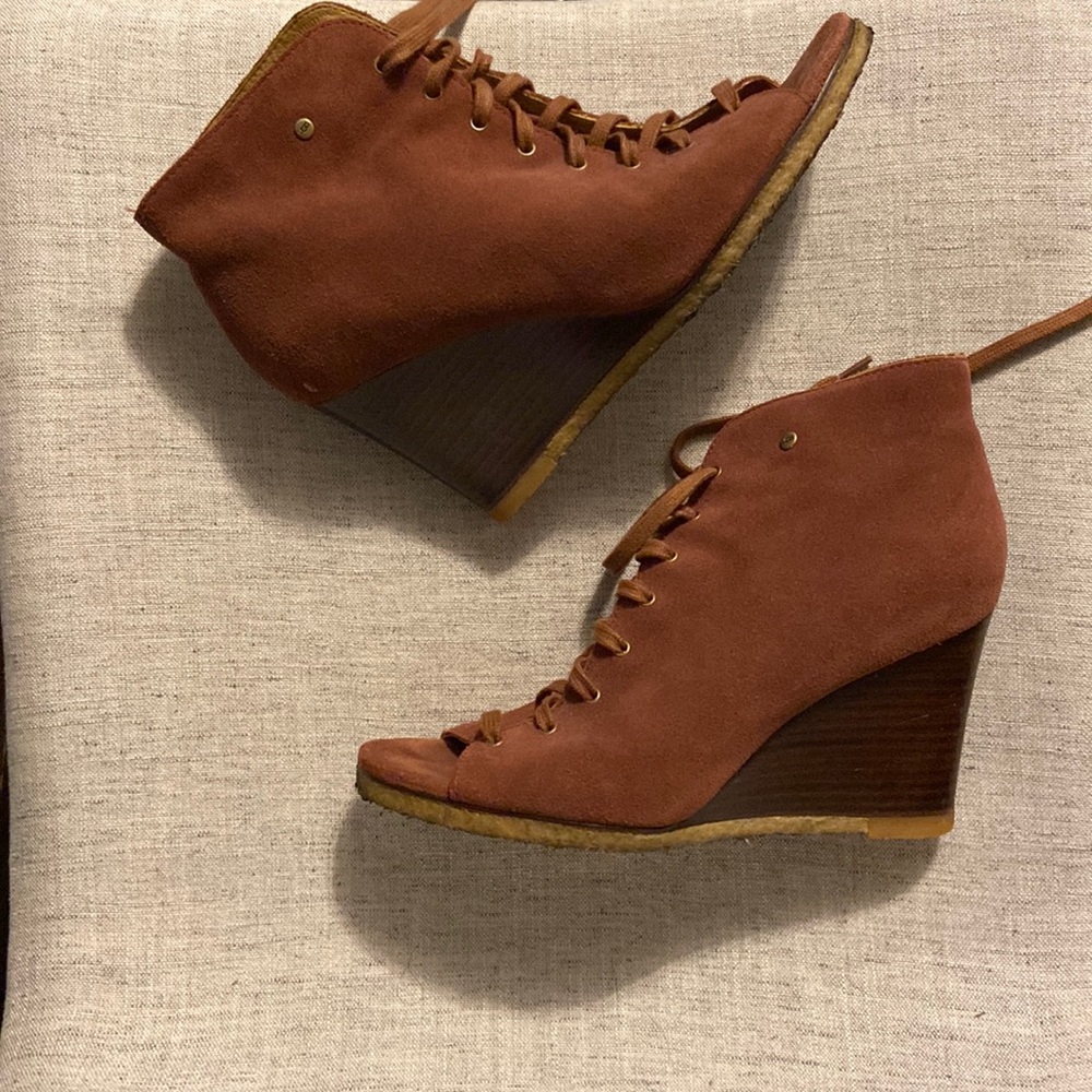 UGG wedges brown suede